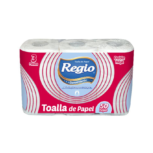 REGIO CONVENIENTE 10Mx3 ROLLOS DH 8 PACKS