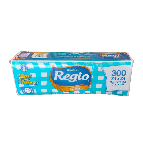 REGIO COCKTAIL 300UN 24x24CM  CAJA 12 PACKS