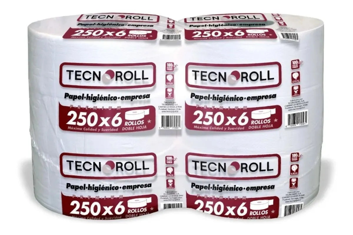 HIGIENICO  250m x 6 rollos Doble Hoja