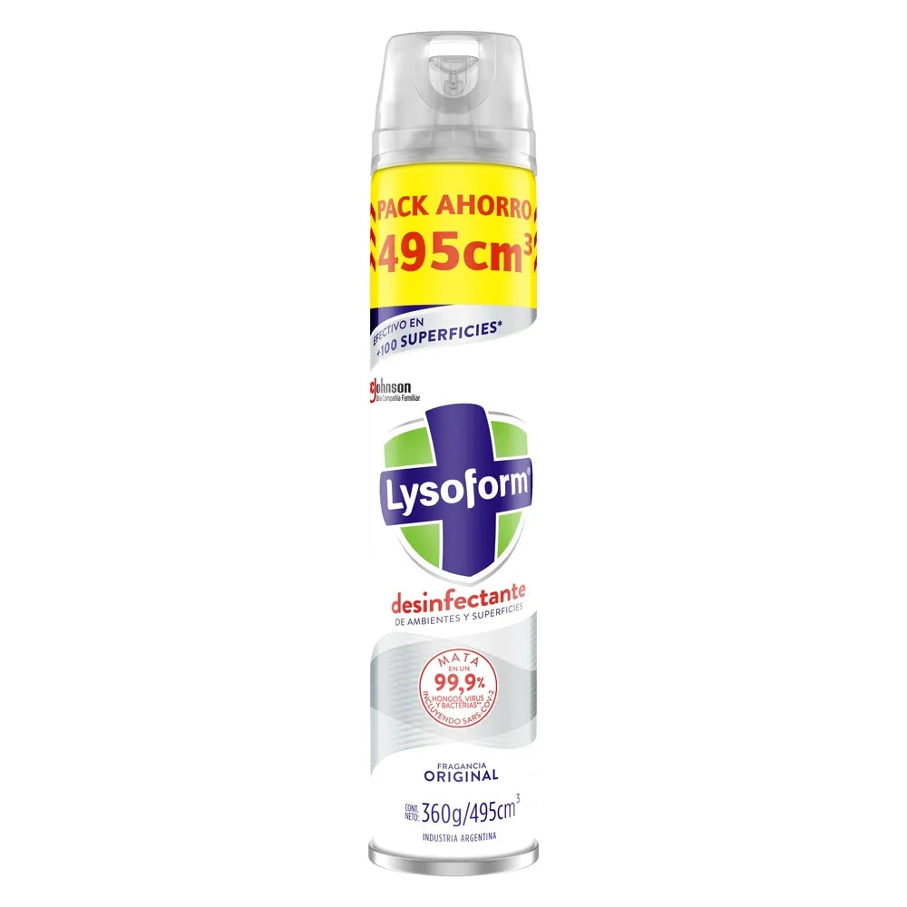 Desinfectante de Ambientes y Elimina Olores Lysoform Original - 495mL