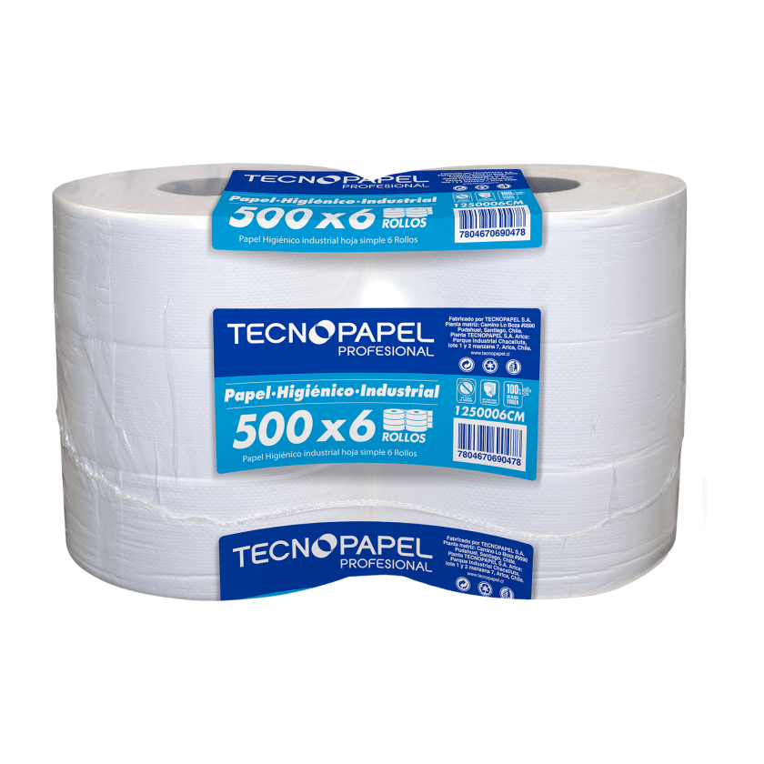 HIGIENICO 500m x 6 rollos Una Hoja