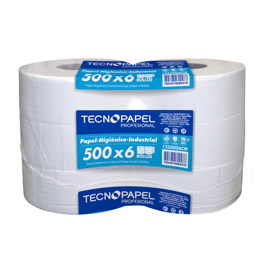 HIGIENICO 500m x 6 rollos Una Hoja