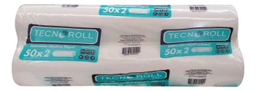 SABANILLA TECNOROLL 50Mx2 ROLLOS UNA HOJA PREPICADA CAJA 8 PACKS