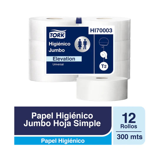 TORK PAPEL HIGIÉNICO EN BOBINA  H/S 12X300M