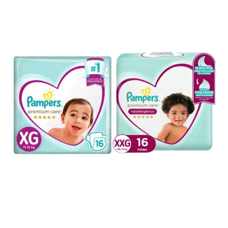 Pañales Desechables 16un  XG- XXG Pampers
