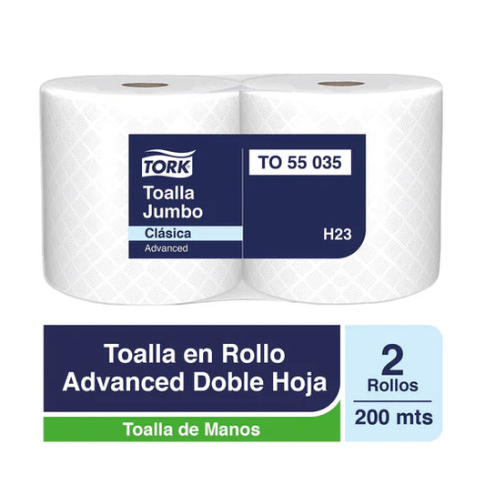 Toalla de papel Advanced 200 m doble hoja (2 unidades)
