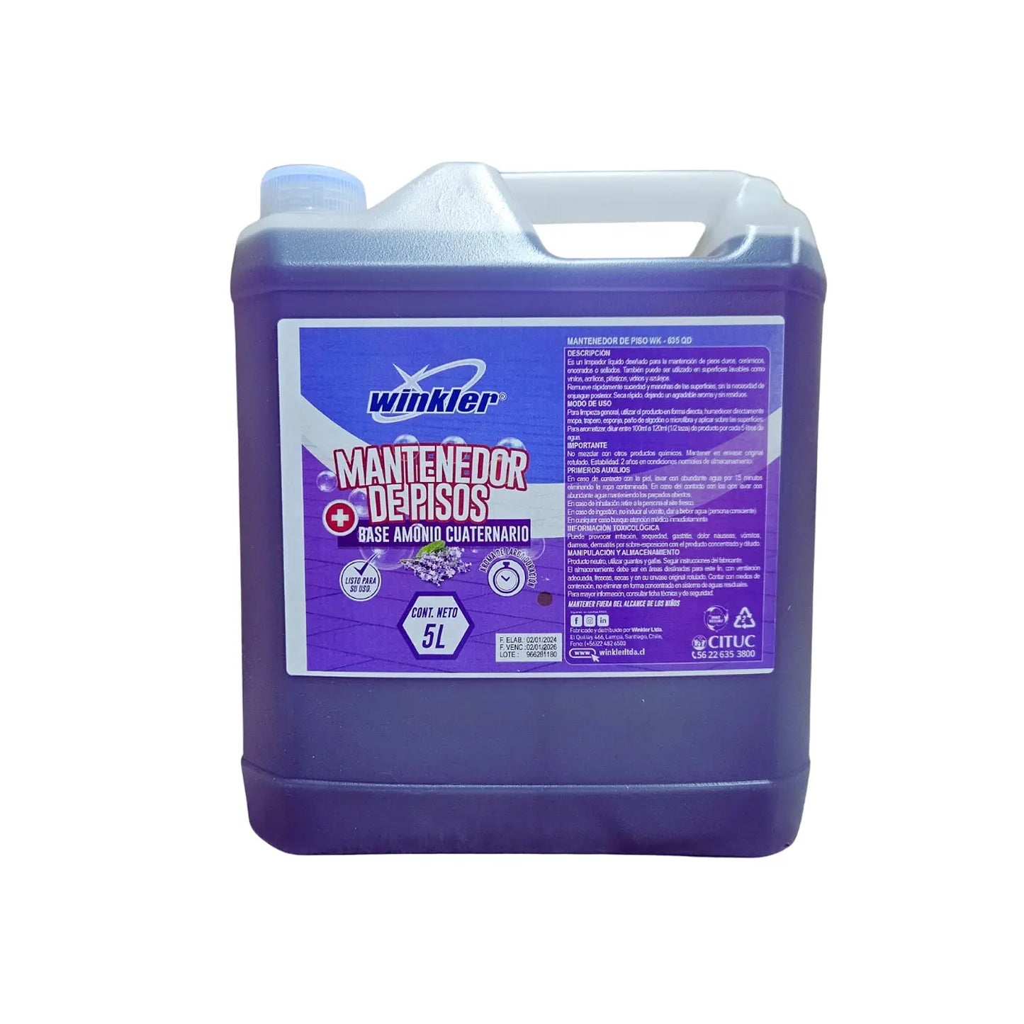 Mantenedor de Pisos Duros - WK-635QD - 5 Litros