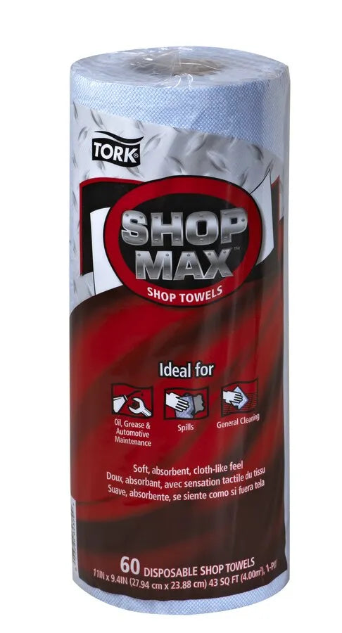 Paño de Limpieza Tork ShopMax 23.88 x 27.94 Rollo de 60 Unidades