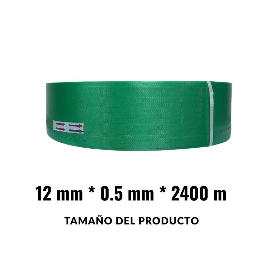 Zuncho Plástico PET 1/2" 12mm*0,5mm*2400m